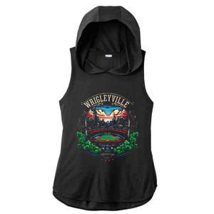 Wrigleyville Wrigleyville Est. 1914 Ladies PosiCharge Tri-Blend Wicking Draft Hoodie Tank