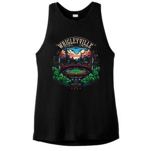 Wrigleyville Wrigleyville Est. 1914 Ladies PosiCharge Tri-Blend Wicking Tank