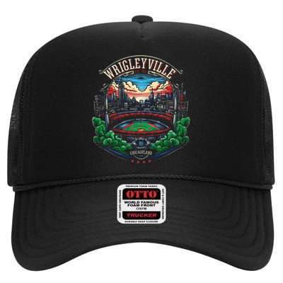 Wrigleyville Wrigleyville Est. 1914 High Crown Mesh Back Trucker Hat