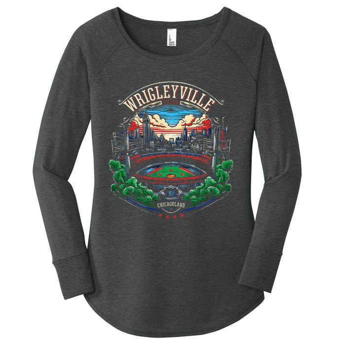 Wrigleyville Wrigleyville Est. 1914 Women's Perfect Tri Tunic Long Sleeve Shirt