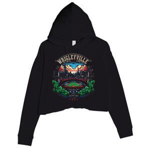 Wrigleyville Wrigleyville Est. 1914 Crop Fleece Hoodie