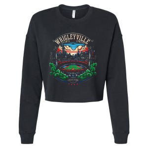 Wrigleyville Wrigleyville Est. 1914 Cropped Pullover Crew