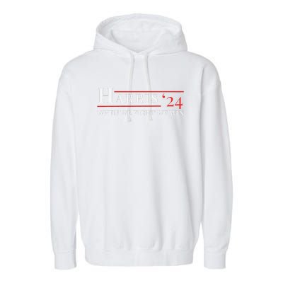 When We Fight We Win Harris 24 Garment-Dyed Fleece Hoodie