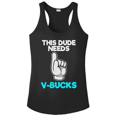 Will Work For Bucks Funny V Gifts For Bucks Rpg Gamer Ladies PosiCharge Competitor Racerback Tank