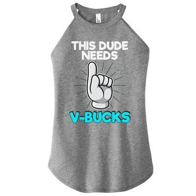 Will Work For Bucks Funny V Gifts For Bucks Rpg Gamer Women’s Perfect Tri Rocker Tank