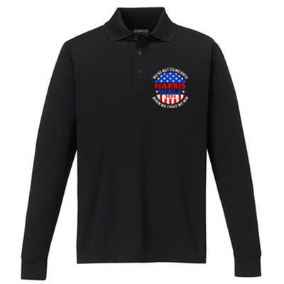 When We Fight We Win Performance Long Sleeve Polo