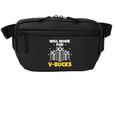 Will Work For Bucks V Gaming Gifts For RPG Gamers Crossbody Pack