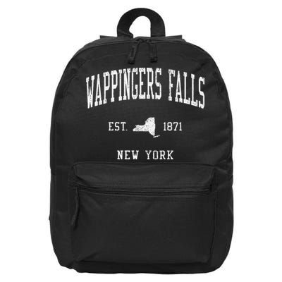 Women Wappingers Falls Ny Vintage Athletic Sports Js01 16 in Basic Backpack