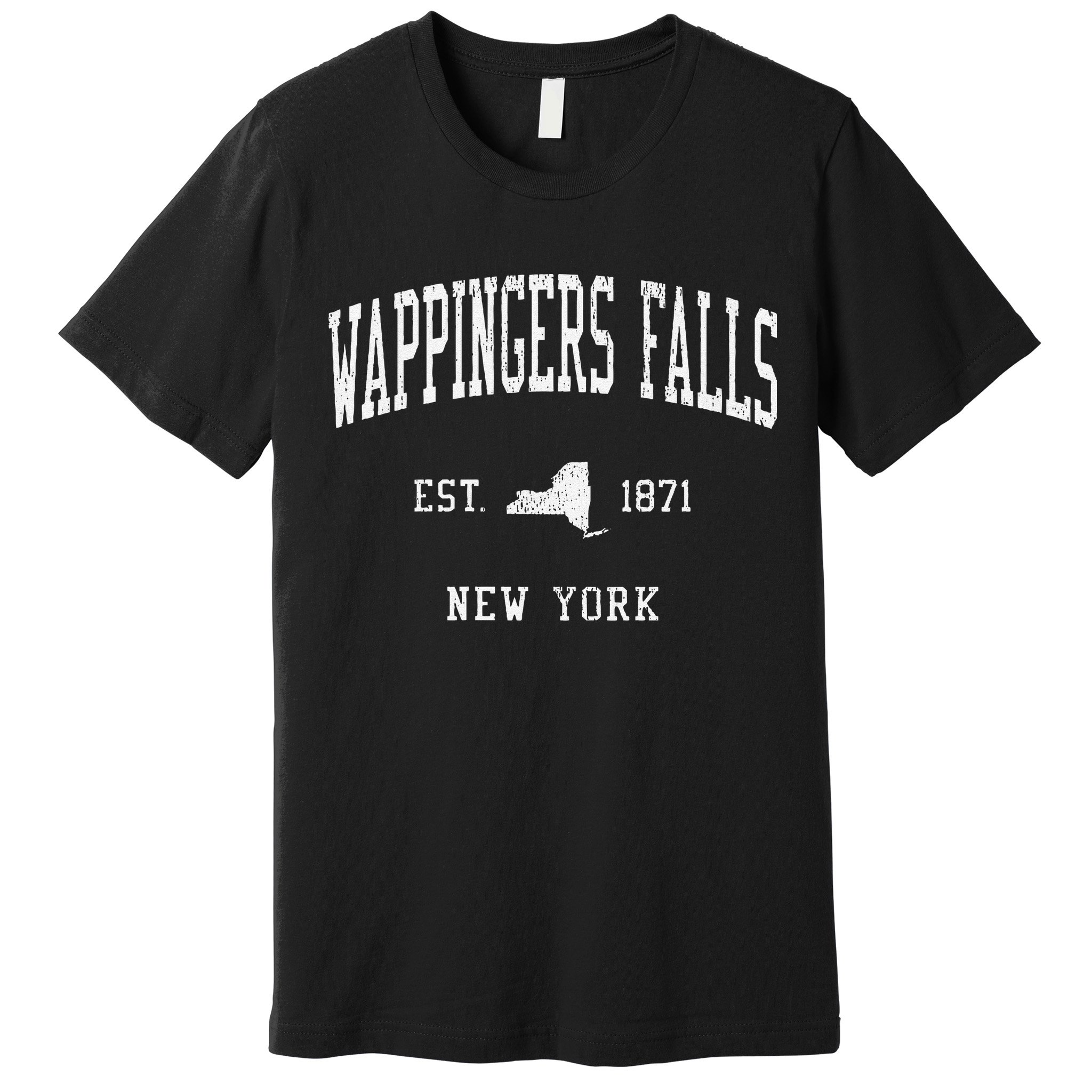 Women Wappingers Falls Ny Vintage Athletic Sports Js01 Premium T-Shirt