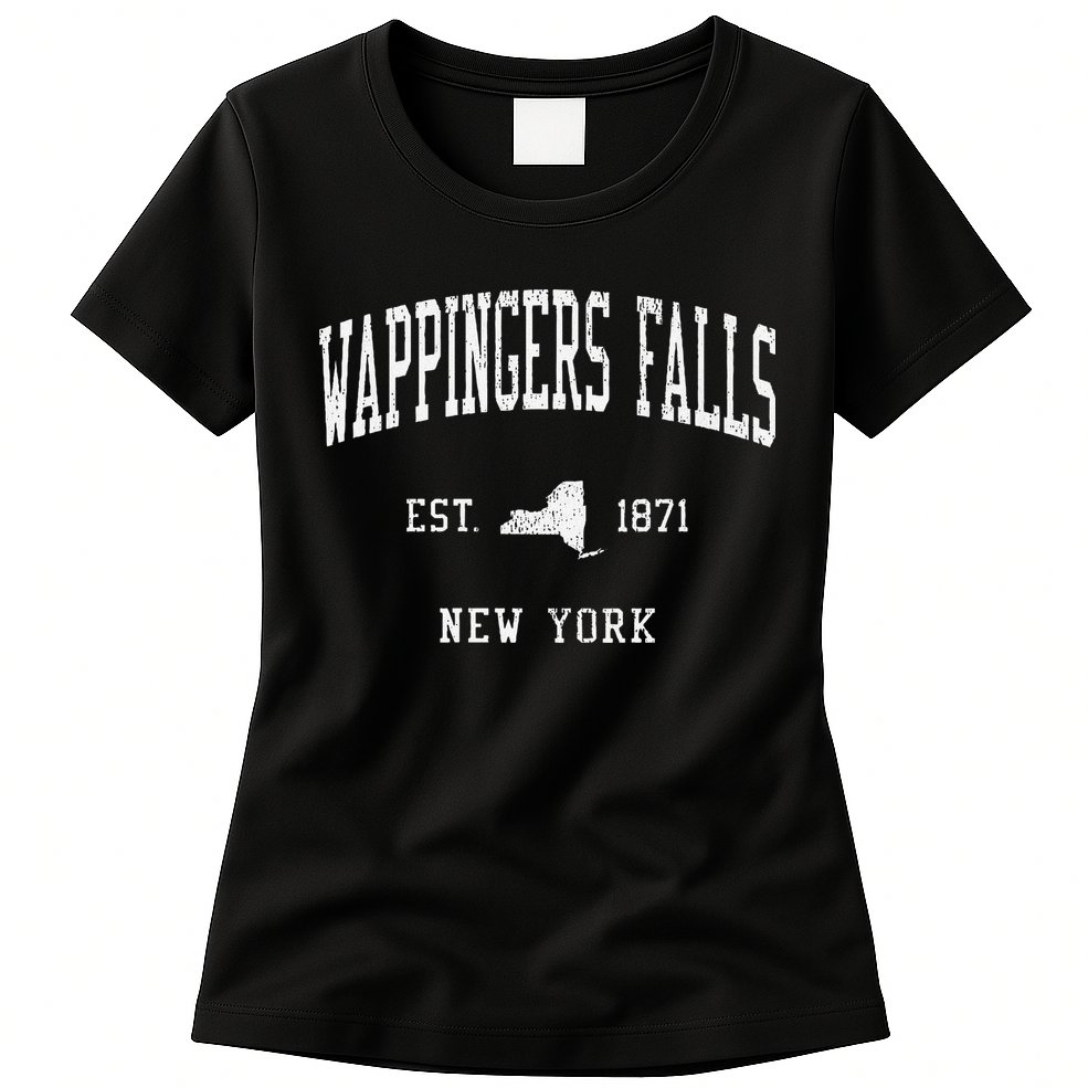Women Wappingers Falls Ny Vintage Athletic Sports Js01 Womens T-Shirt