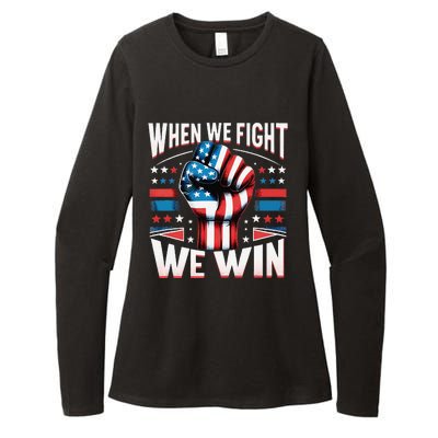 When We Fight We Win Womens CVC Long Sleeve Shirt