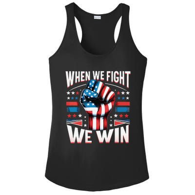 When We Fight We Win Ladies PosiCharge Competitor Racerback Tank