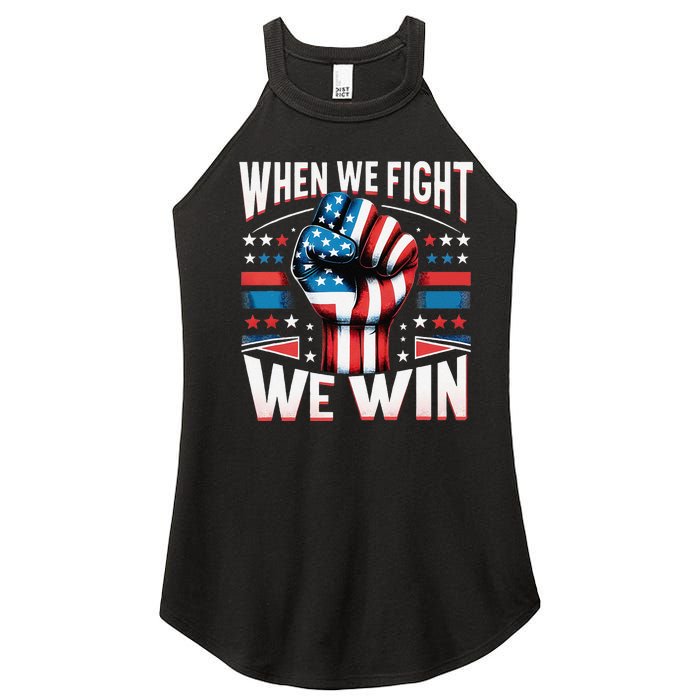 When We Fight We Win Women's Perfect Tri Rocker Tank