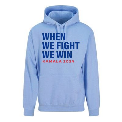 When We Fight We Win Kamala Harris For President 2024 Unisex Surf Hoodie