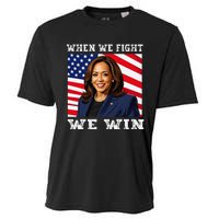 When We Fight We Win American Flag Usa Kamala Harris Cooling Performance Crew T-Shirt