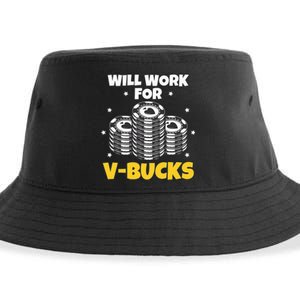 Will Work For Bucks V Gaming Gifts For Rpg Gamers Sustainable Bucket Hat