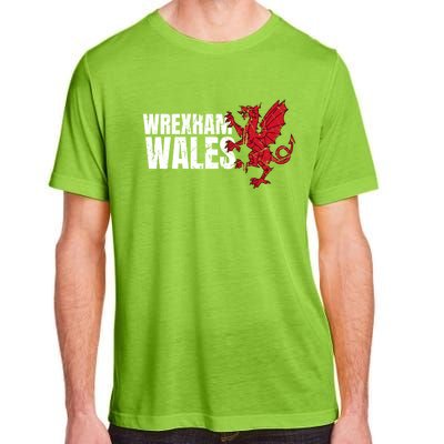 Wrexham Wales Flag Welsh Dragon Sports Urban Vintage Gift Adult ChromaSoft Performance T-Shirt