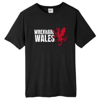 Wrexham Wales Flag Welsh Dragon Sports Urban Vintage Gift Tall Fusion ChromaSoft Performance T-Shirt