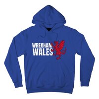 Wrexham Wales Flag Welsh Dragon Sports Urban Vintage Gift Hoodie