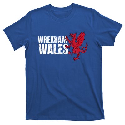 Wrexham Wales Flag Welsh Dragon Sports Urban Vintage Gift T-Shirt