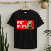 Wait What Funny Capybara T-Shirt