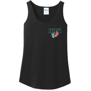 Will Work For Snuggles Nicu Nurse 2 Side Ladies Essential Tank