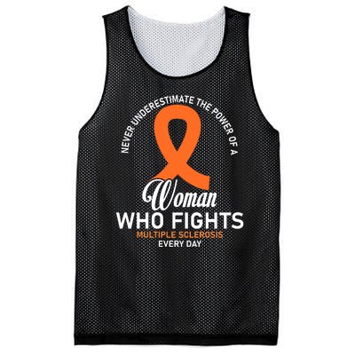 Women Who Fight Multiple Sclerosis Awareness Mesh Reversible Basketball Jersey Tank