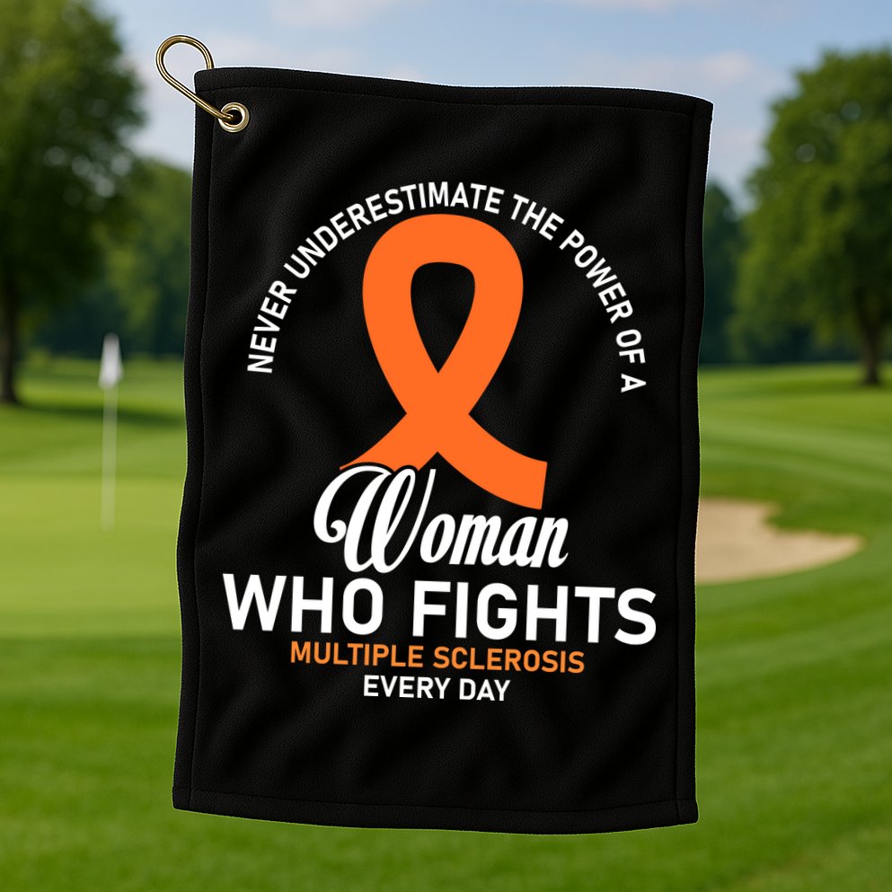 Women Who Fight Multiple Sclerosis Awareness Golf Towel