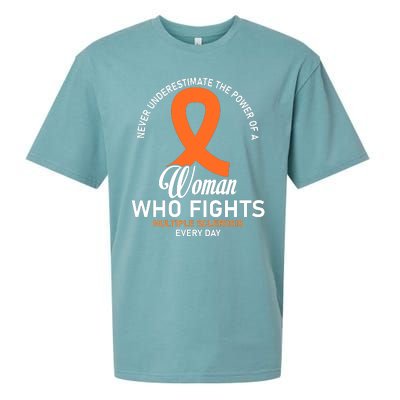 Women Who Fight Multiple Sclerosis Awareness Sueded Cloud Jersey T-Shirt