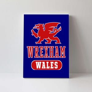 Wrexham Wales Fierce Welsh Dragon Meaningful Gift Canvas