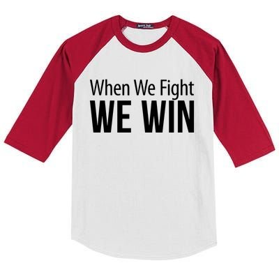 When We Fight We Win Kids Colorblock Raglan Jersey