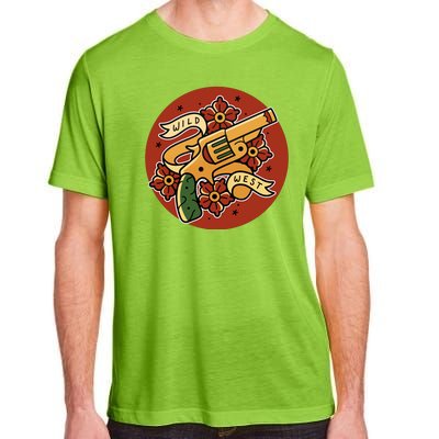 Wild West Floral Gun Adult ChromaSoft Performance T-Shirt