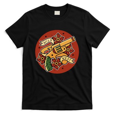 Wild West Floral Gun T-Shirt