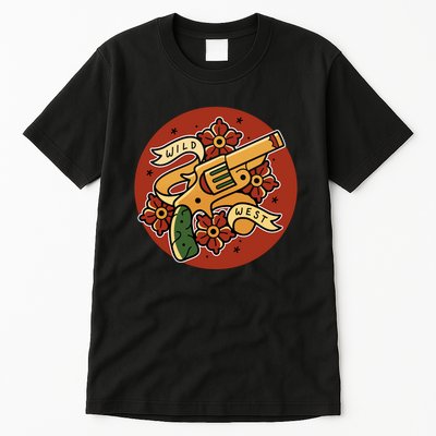 Wild West Floral Gun Tall T-Shirt