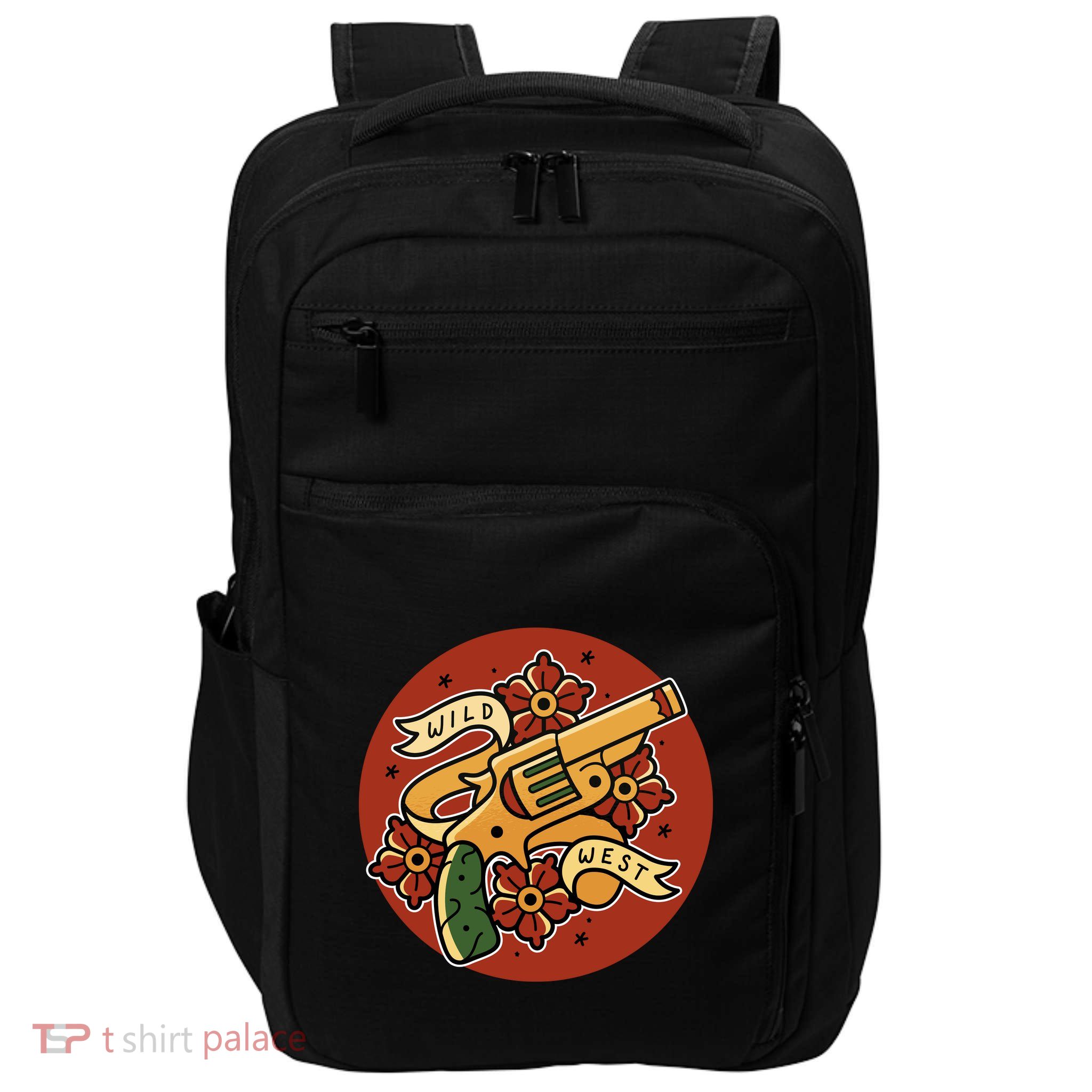 Wild West Floral Gun Impact Tech Backpack