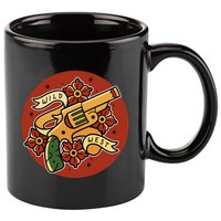 Wild West Floral Gun 11oz C Handle Ceramic Mug