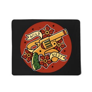 Wild West Floral Gun Mousepad