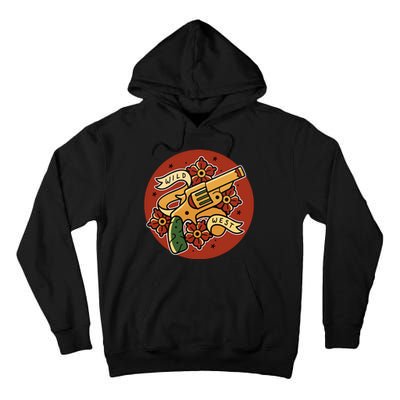 Wild West Floral Gun Tall Hoodie