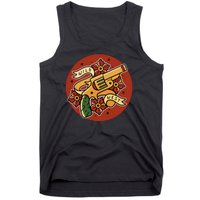 Wild West Floral Gun Tank Top