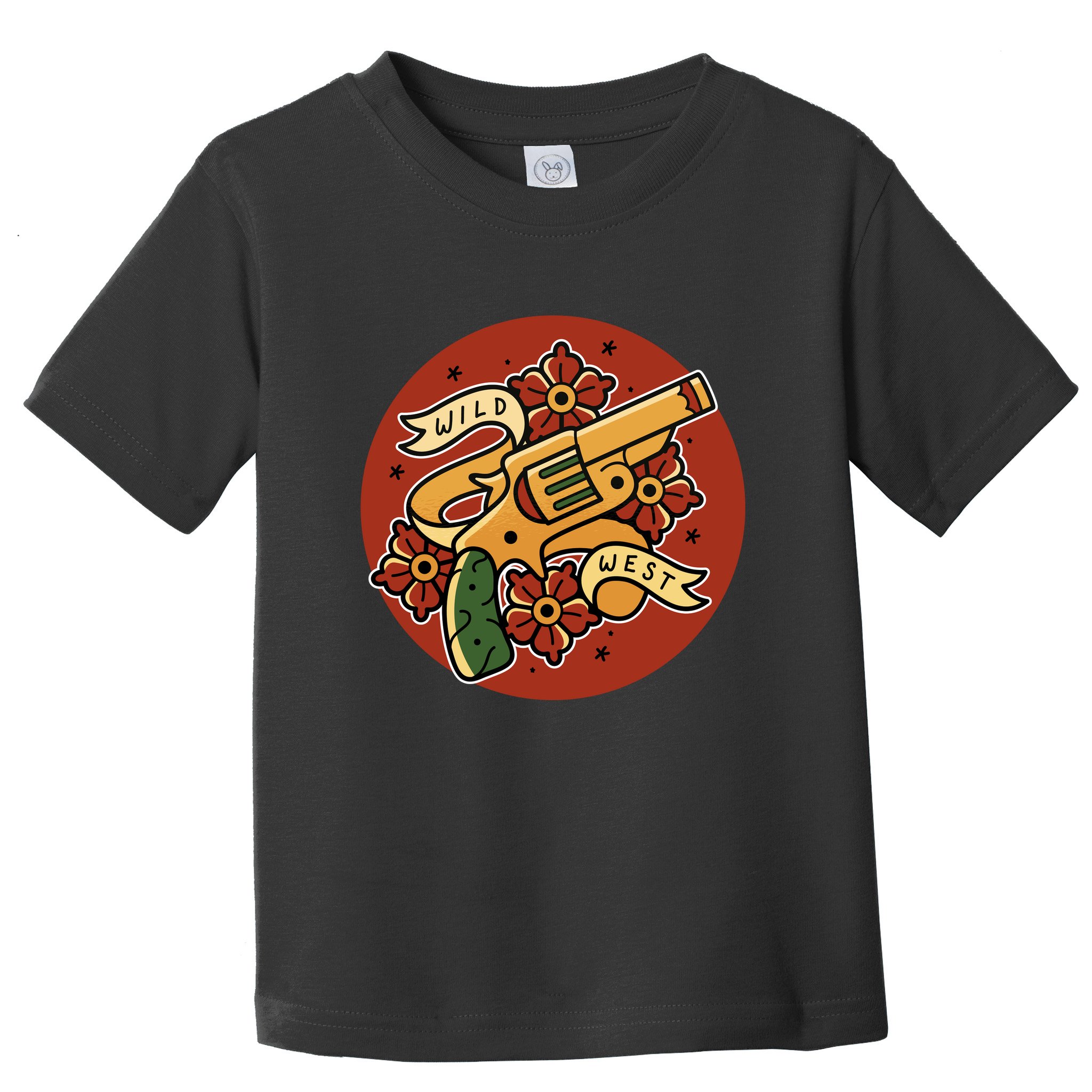 Wild West Floral Gun Toddler T-Shirt