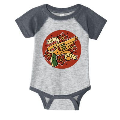 Wild West Floral Gun Infant Baby Jersey Bodysuit