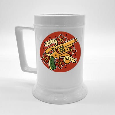 Wild West Floral Gun Beer Stein