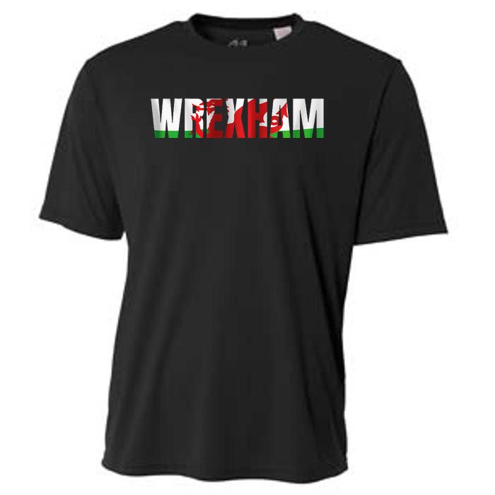 Wrexham Wales Flag Welsh Dragon Apparel Merchandise Cooling Performance Crew T-Shirt