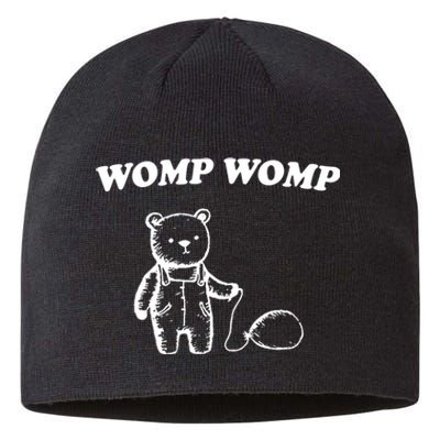 Womp Womp Funny Quote Cartoon Bear Sustainable Beanie