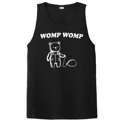 Womp Womp Funny Quote Cartoon Bear PosiCharge Competitor Tank