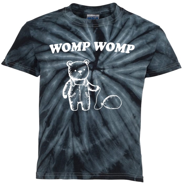 Womp Womp Funny Quote Cartoon Bear Kids Tie-Dye T-Shirt