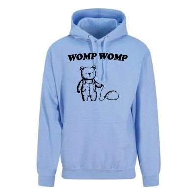 Womp Womp Funny Quote Cartoon Bear Unisex Surf Hoodie