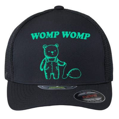 Womp Womp Funny Meme Bear Flexfit Unipanel Trucker Cap