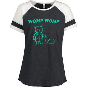 Womp Womp Funny Meme Bear Enza Ladies Jersey Colorblock Tee