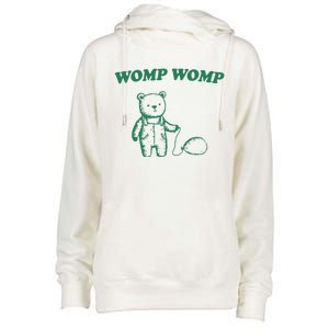 Womp Womp Funny Meme Bear Womens Funnel Neck Pullover Hood